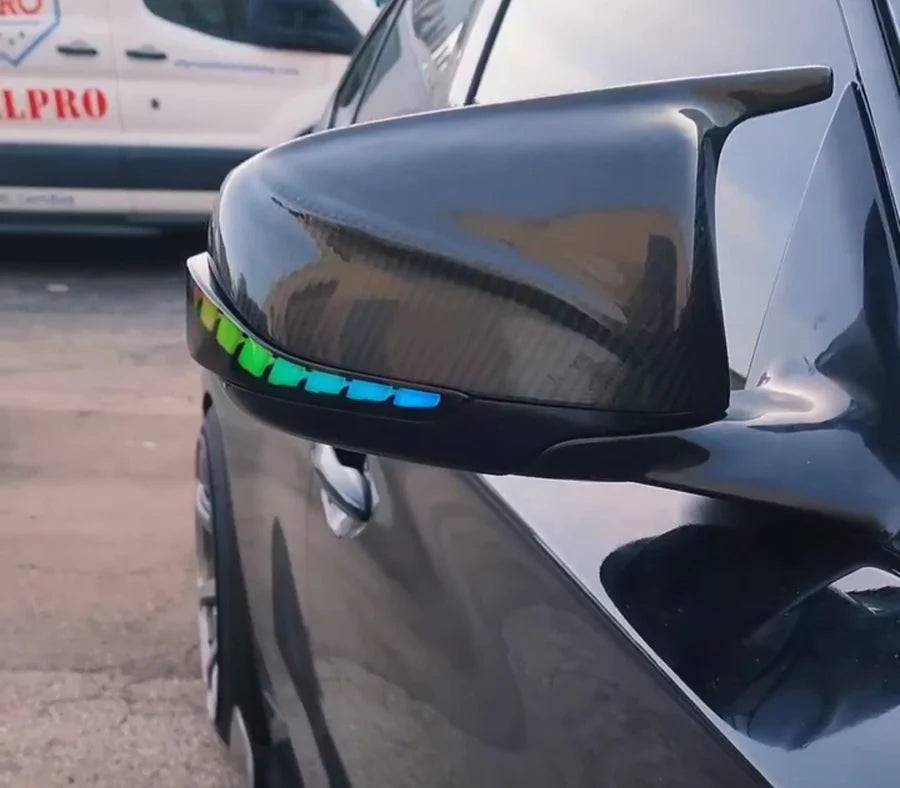 RGB Side Mirror Sequential Blink LED Turn Signal Light For Infiniti Q50 Q70 Q60 QX30