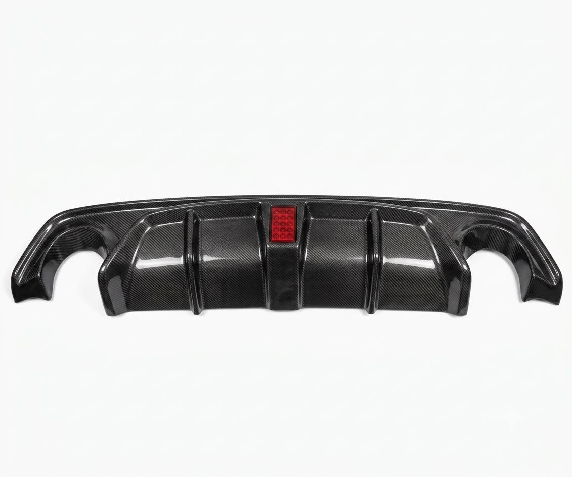 Q50 carbon fiber 3rd brake light trunk diffuser
